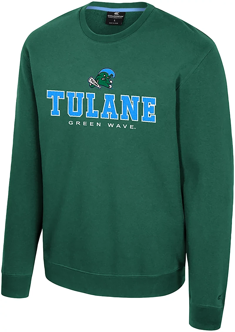 Colosseum Athletics Men's Tulane Zayn Crew Sweatshirt