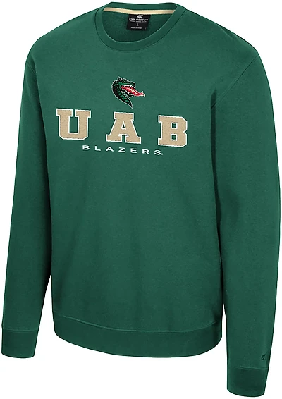 Colosseum Athletics Men's Alabama-Birmingham Zayn Crew Sweatshirt