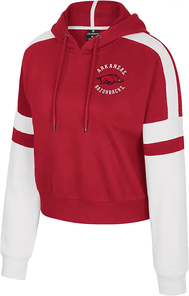 Colosseum Athletics Women's Arkansas Harry Cropped Hoodie