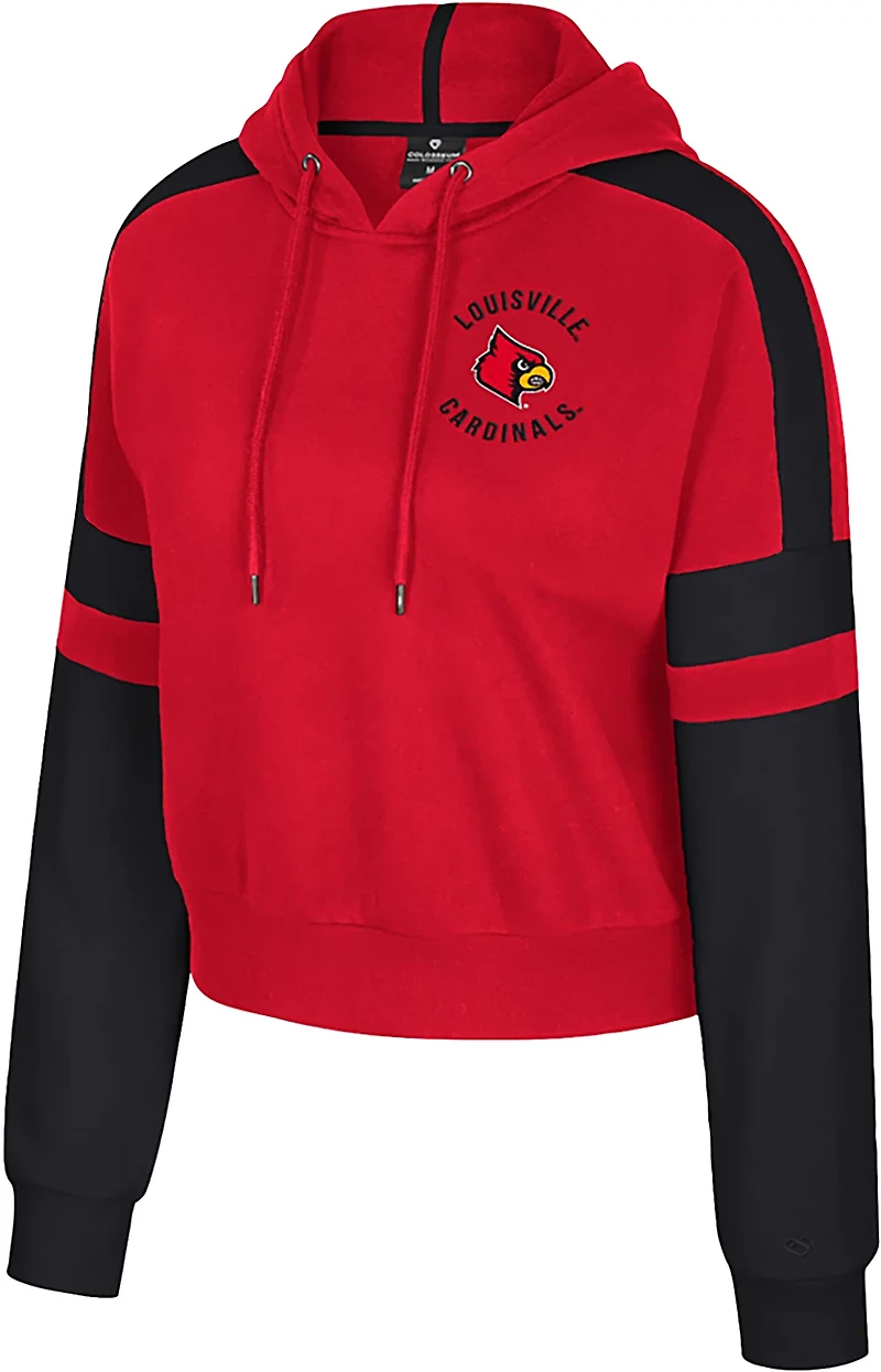 Colosseum Athletics Women's Louisville Harry Cropped Hoodie