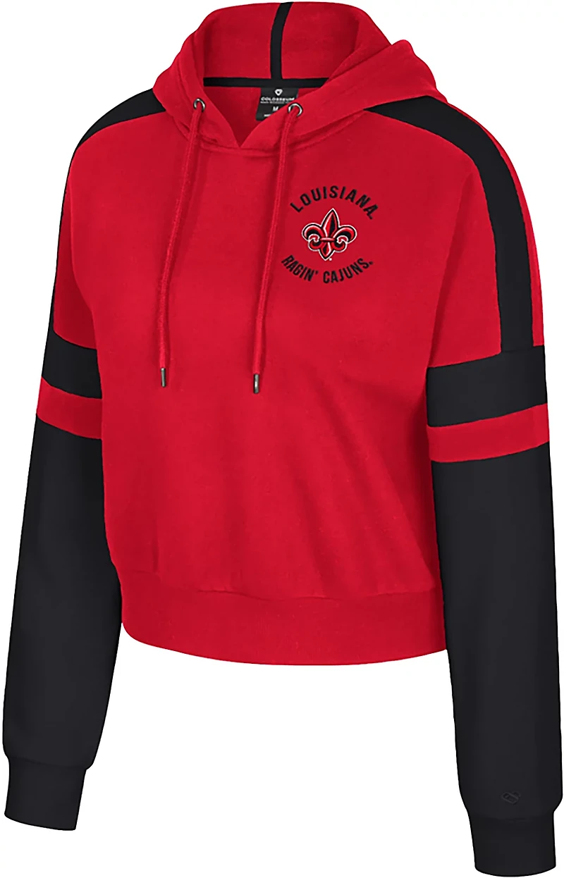Colosseum Athletics Women's Louisiana-Lafayette Harry Cropped Hoodie
