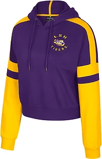 Colosseum Athletics Women's LSU Harry Cropped Hoodie