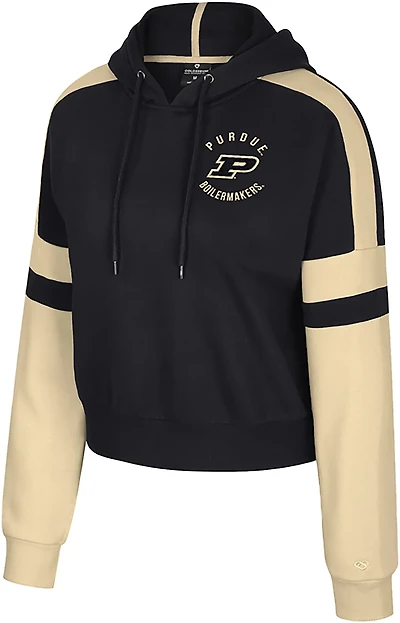 Colosseum Athletics Women's Purdue Harry Cropped Hoodie