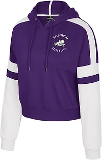Colosseum Athletics Women's TCU Harry Cropped Hoodie