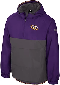 Colosseum Athletics Men's LSU Gives Back 1/2 Zip Anorak Jacket