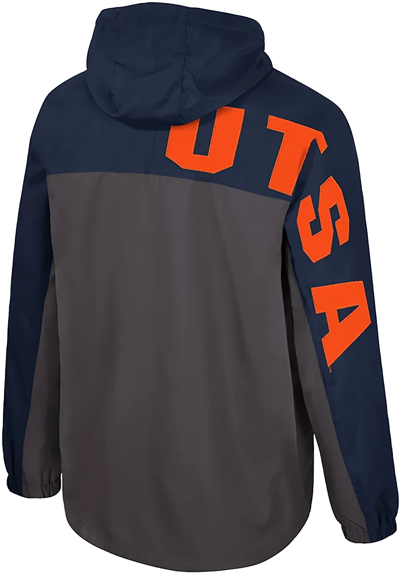 Colosseum Athletics Men's UTSA Gives Back 1/2 Zip Anorak Jacket