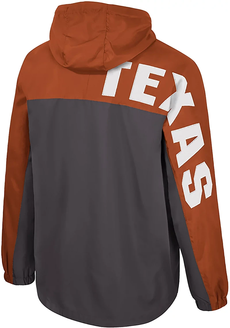 Colosseum Athletics Men's Texas Gives Back 1/2 Zip Anorak Jacket