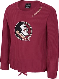 Colosseum Athletics Girls' Florida State Beautopia Waffle Long Sleeve Top
