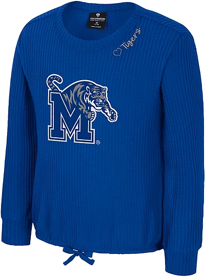Colosseum Athletics Girls' Memphis Beautopia Waffle Long Sleeve Top