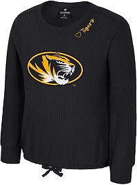 Colosseum Athletics Girls' Missouri Beautopia Waffle Long Sleeve Top