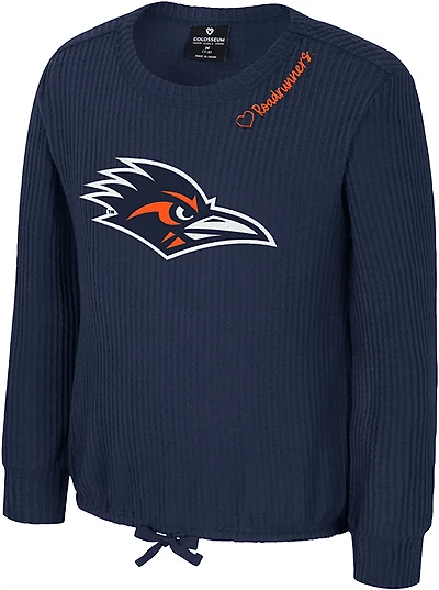 Colosseum Athletics Girls' UTSA Beautopia Waffle Long Sleeve Top