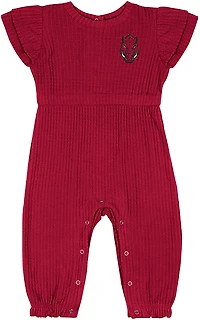 Colosseum Athletics Infants' Arkansas Beautopia Waffle Short Sleeve Romper