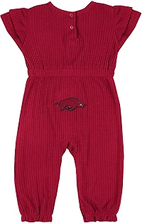Colosseum Athletics Infants' Arkansas Beautopia Waffle Short Sleeve Romper