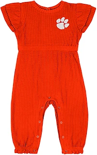 Colosseum Athletics Infants' Clemson Beautopia Waffle Short Sleeve Romper