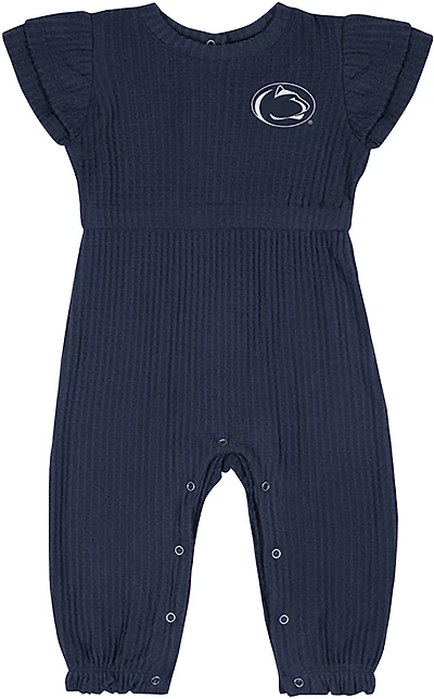 Colosseum Athletics Infants' Penn State Beautopia Waffle Short Sleeve Romper