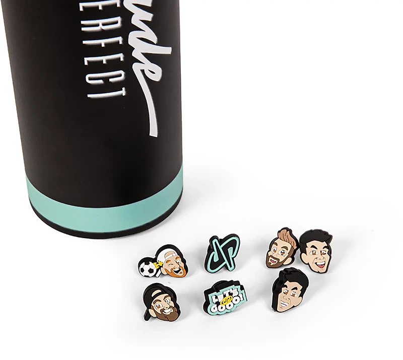 Dude Perfect 24-ounce Water Bottle with NOGGZ Charms