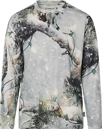 Magellan Outdoors Boys' Holiday Mossy Oak Break-Up Country Snowdrift 2.0 Long Sleeve Crew T-shirt