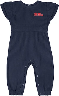 Colosseum Athletics Infants' Ole Miss Beautopia Waffle Short Sleeve Romper