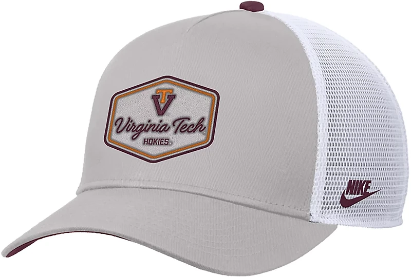 Nike Men's Virginia Tech Script Patch Rise Trucker Cap