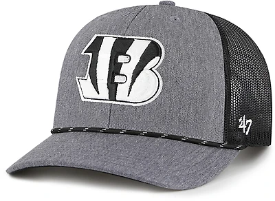 47 Brands Adults' Cincinnati Bengals Carbon Strap Rope Trucker Cap
