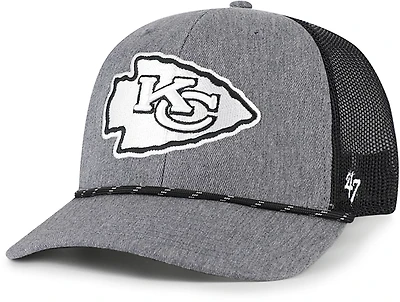 47 Brands Adults' Kansas City Chiefs Carbon Strap Rope Trucker Cap