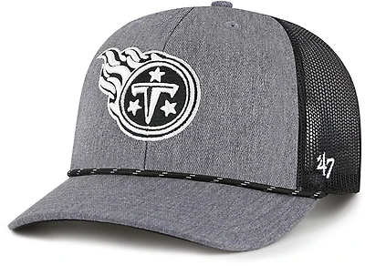 47 Brands Adults' Tennessee Titans Carbon Strap Rope Trucker Cap