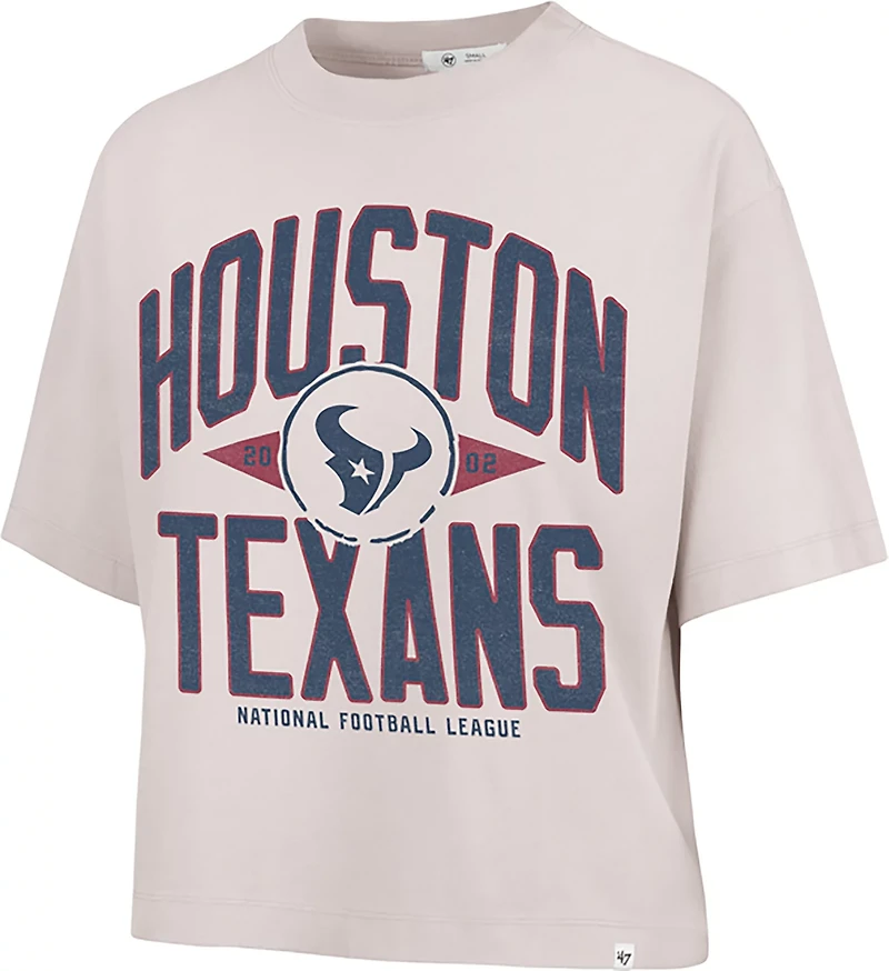 47 Women's Texans Windthrow Ravine Cropped T-shirt