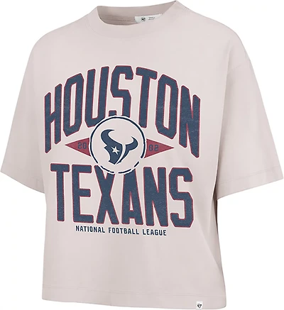 47 Women's Texans Windthrow Ravine Cropped T-shirt