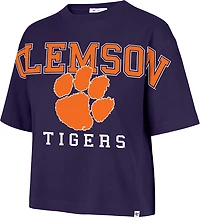 '47 Women's Clemson Tigers Outreach City Boxy Short Sleeve T-shirt