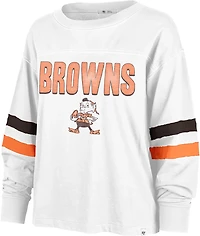 '47 Women's Cleveland Browns Arbour Long Sleeve T-shirt