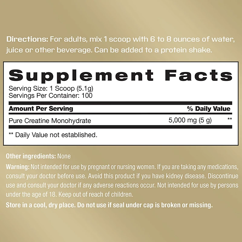 Vitamin World Precision Engineered Full Strength Creatine Dietary Supplement