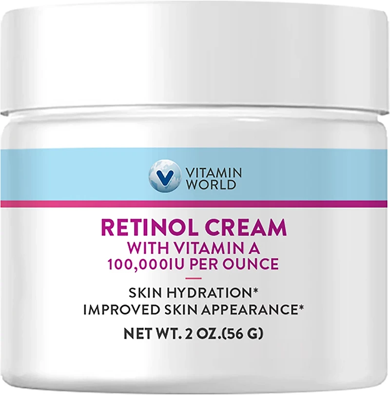 Vitamin World 100,000IU Retinol Cream with Vitamin A