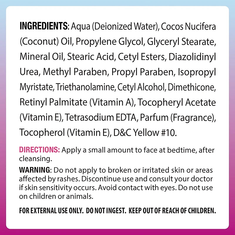 Vitamin World 100,000IU Retinol Cream with Vitamin A