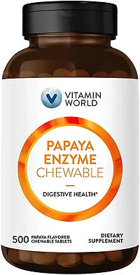 Vitamin World Papaya Enzyme Chewable Tablets
