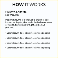 Vitamin World Papaya Enzyme Chewable Tablets