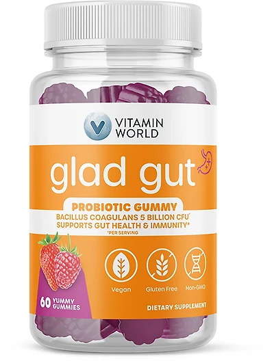Vitamin World Glad Gut Probiotic Gummies