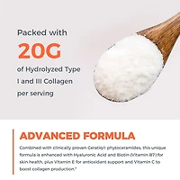 Vitamin World Collagen Peptides with Hyaluronic Acid and Ceramides Dietary Supplement