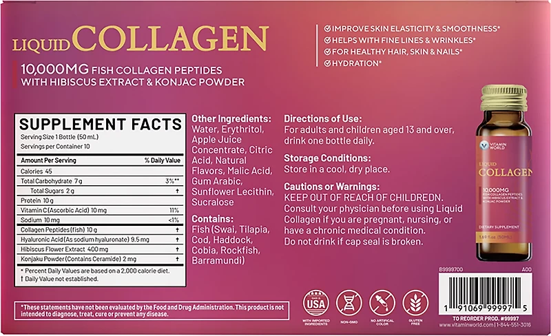 Vitamin World Crystal Clear Fish Collagen