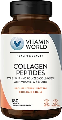 Vitamin World 4000mg Hydrolyzed Collagen Caplets
