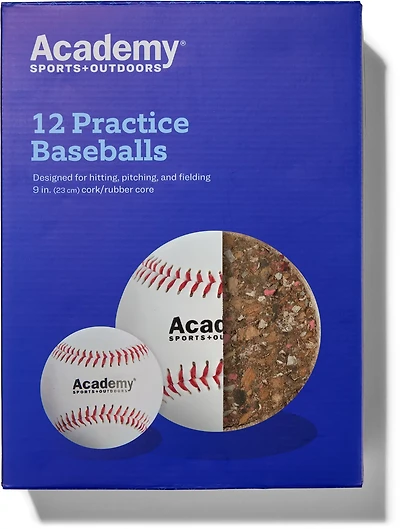 Academy Sports + Outdoors Practice Baseballs 12 Pack