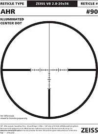 Zeiss V8 NA - x mm Riflescope with Illuminated AHR Reticle
