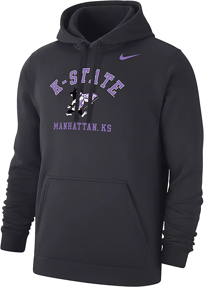 Nike Men's Kansas State Lavender Flag Willy Club Fleece Hoodie
