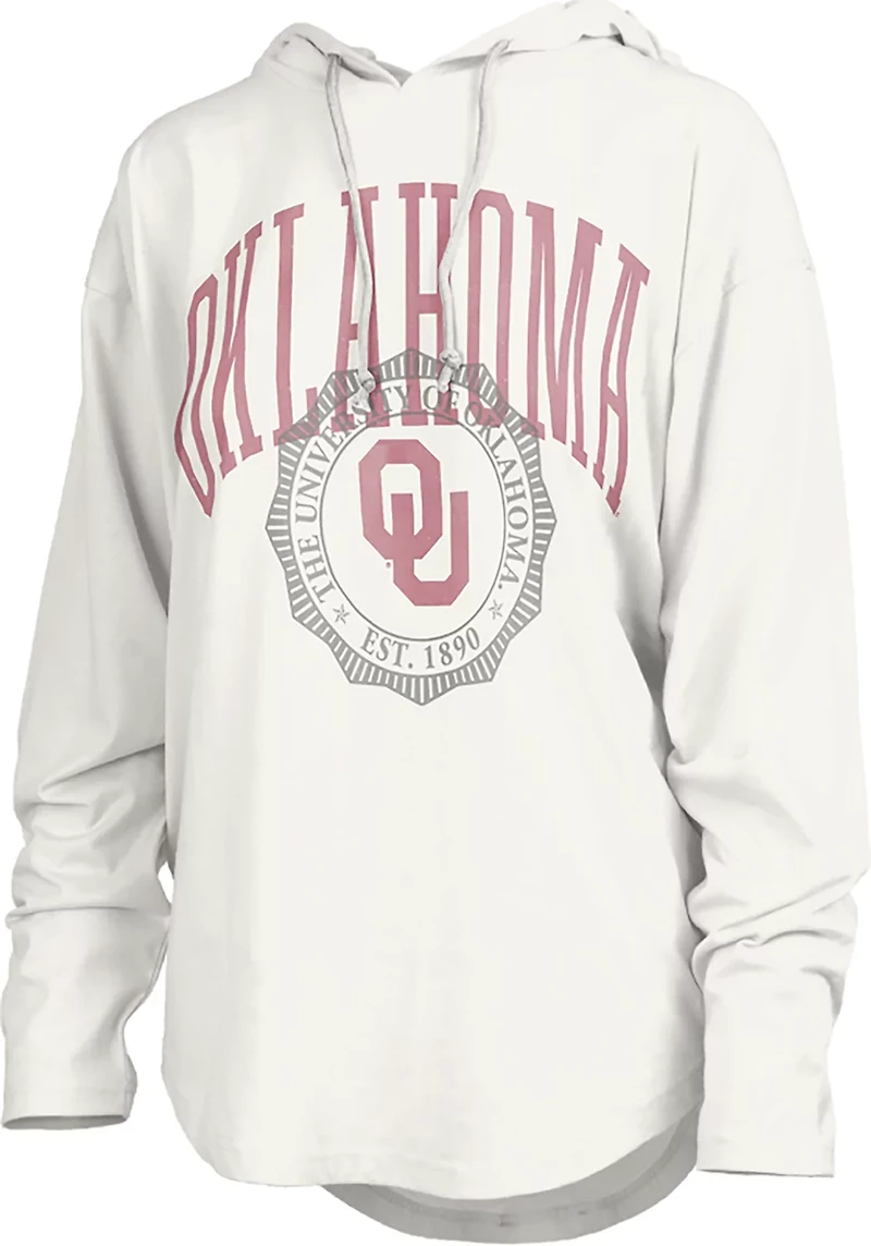 Pressbox Women's Oklahoma Lawrence San Bruno Hooded Long Sleeve Top