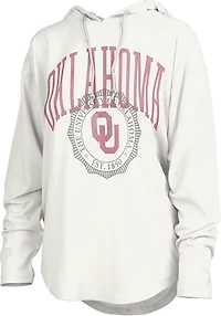 Pressbox Women's Oklahoma Lawrence San Bruno Hooded Long Sleeve Top