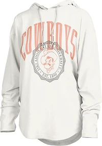 Pressbox Women's Oklahoma State Lawrence San Bruno Hooded Long Sleeve Top