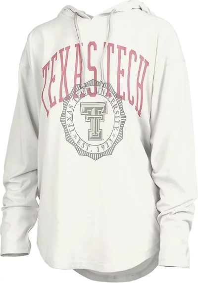 Pressbox Women's Texas Tech Lawrence San Bruno Hooded Long Sleeve Top