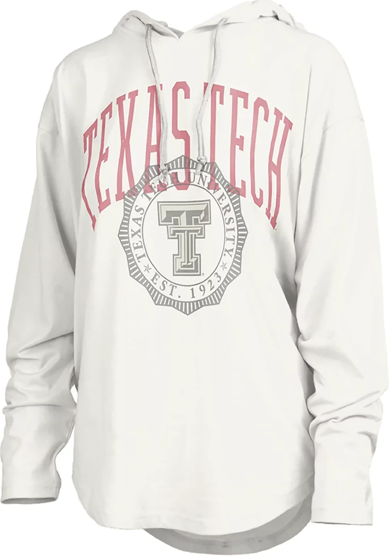 Pressbox Women's Texas Tech Lawrence San Bruno Hooded Long Sleeve Top