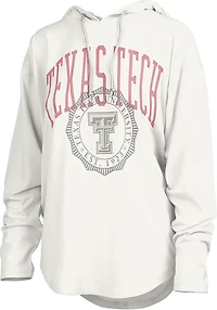 Pressbox Women's Texas Tech Lawrence San Bruno Hooded Long Sleeve Top