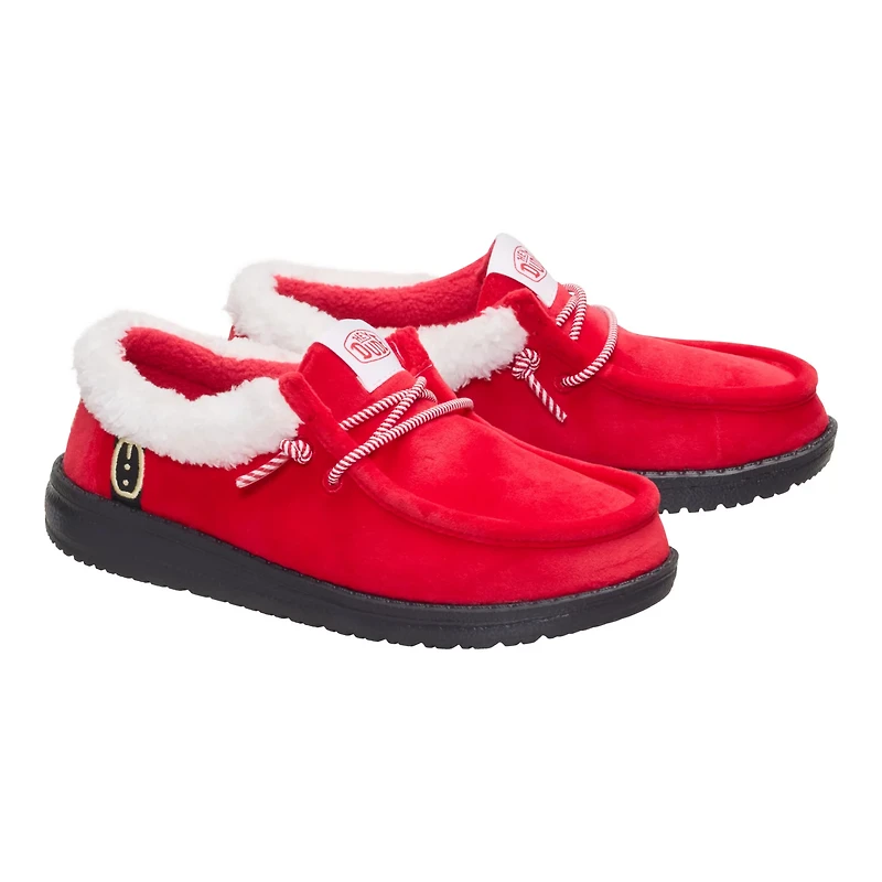 Hey Dude Boys' Wally Santa Claus Moccasins