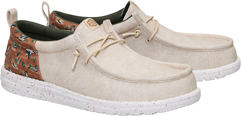 Hey Dude Men's Wally Funk Duck Print Shoes
